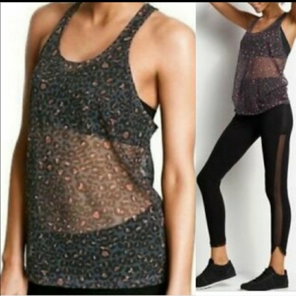 Victoria’s Secret Sport Mesh Leopard Racerbak - Picture 1 of 6